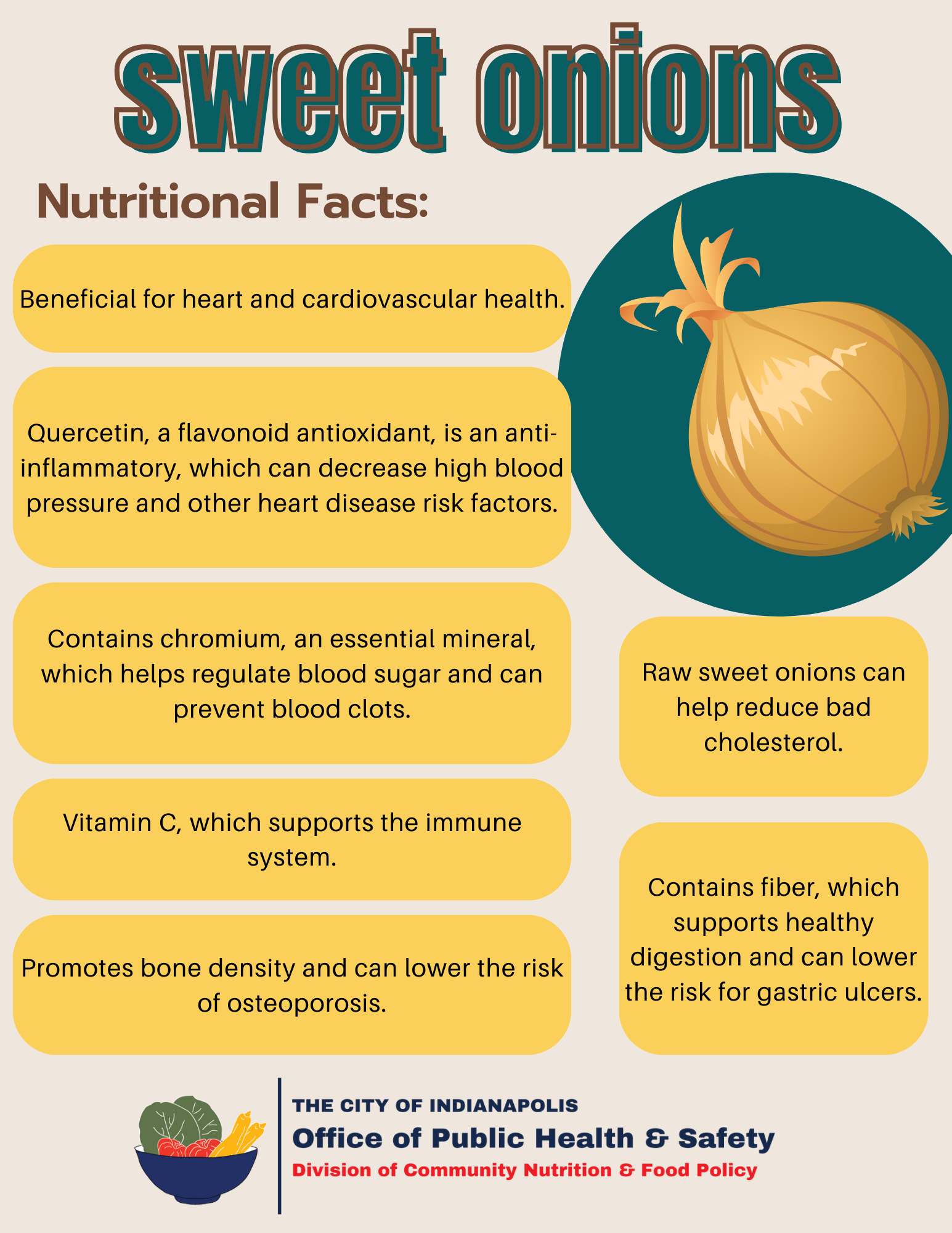 Sweet Onions Nutritional Facts – Indy Food Policy (ICFAC)